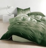 Cumpara ieftin Lenjerie Pat Bumbac Verde 4 Piese Buttercup Xf067: Husa Pilota 200x155 + Cearceaf 200x175 + 2 Fete Perna 55x75