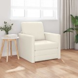 Sofa Pat 2-in-1 Crem 74x77x81 cm Catifea