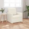 vidaXL Canapea pat cu pernă Crem 74 x 77 x 81 cm Catifea 4106620