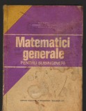 C8895 MATEMATICI GENERALE PENTRU SUBINGINERI - IOAN FILIMON