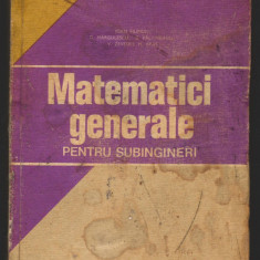 C8895 MATEMATICI GENERALE PENTRU SUBINGINERI - IOAN FILIMON