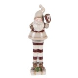 Cumpara ieftin Figurina Mos Craciun ceramica multicolora 8x7x23 cm