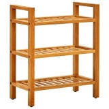 Cumpara ieftin Pantofar cu 3 rafturi, 50x27x60 cm, lemn masiv de stejar