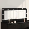VidaXL Oglindă de toaletă cu oglindă Stejar Negru 100 x 45 x 18 cm 868326