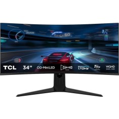 TCL 34R83Q Monitor Gaming 34 UWQHD, QD Mini LED, 170Hz, 1ms, Curbat 1500R