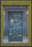 Slovenia 2000 - Anno Domini, Anul Sf&acirc;nt, portal din Catedrala Ljubljana, colita neuzata
