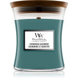 Woodwick Evergreen Cashmere lum&acirc;nare parfumată 275 g