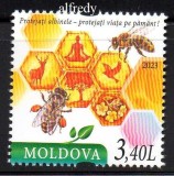 MOLDOVA 2023, Apicultura, Albine, Fauna, serie neuzata, MNH, Nestampilat