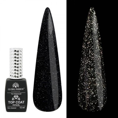 Top Coat reflectorizant Disco Silver pentru unghii, fara strat de dispersie, argintiu, 12ml foto