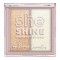 Paleta iluminator Duo She Shine 02 Afterglow, Revers, 7,2 g