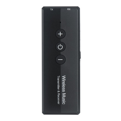 Transmitator receptor portabil 3 in 1 Techstar&amp;reg; OT16, Compatibil Bluetooth 5.0, Reincarcabil, USB, AUX 3.5 mm, TV, PC, Auto, Negru foto