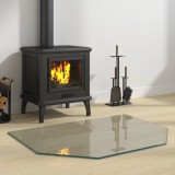 Cumpara ieftin Placa de sticla pentru semineu Transparent 80 x 60 cm Sticla