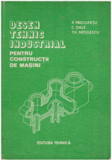 Desen tehnic industrial pentru constructii de masini foto