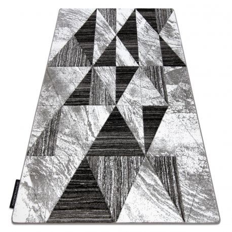 Covor ALTER Nano triunghiuri gri, 200x290 cm