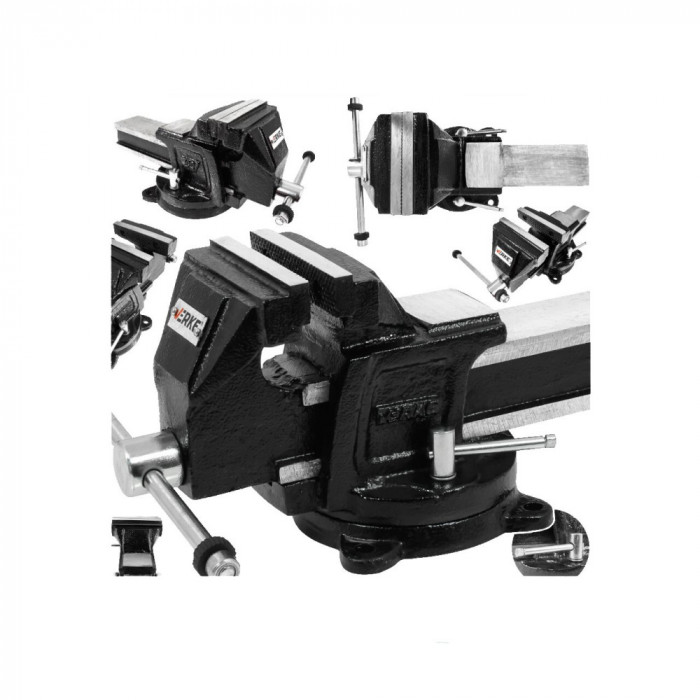 Menghina rotativa turnata, 100 mm, de banc, cu nicovala, Premium Line, Verke