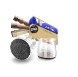 Cumpara ieftin Set de 32 protectii pentru picioarele mobilierului Mobelheld, silicon/pasla, transparent/gri, 22-32 mm