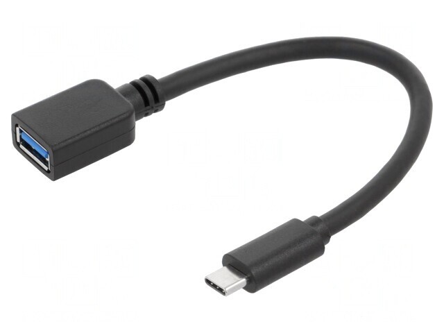 Cablu USB 3.0 USB A la USB C 0.2m Negru