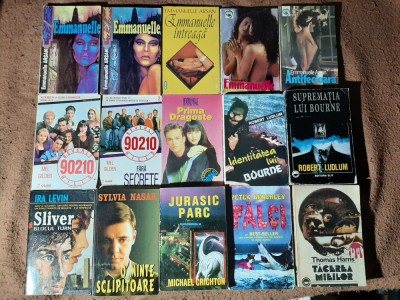 52 vol. ecranizari novelizari (Razboiul stelelor, Rambo, Teminator, Alien, Basic Instinct, Beverly Hills, Batman, Emmanuelle, Dallas, Indiana Jones) foto