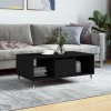 VidaXL Măsuță de cafea, negru, 90x50x36,5 cm, lemn compozit 830581