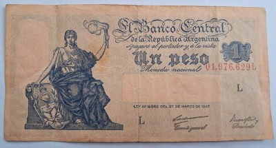 Argentina, 1 Peso 1947 foto