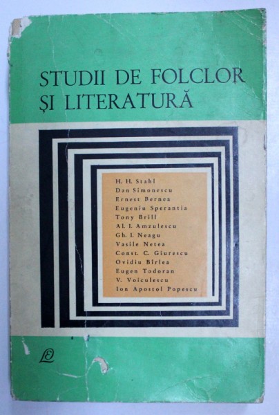 STUDII DE FOLCLOR SI LITERATURA , 1967