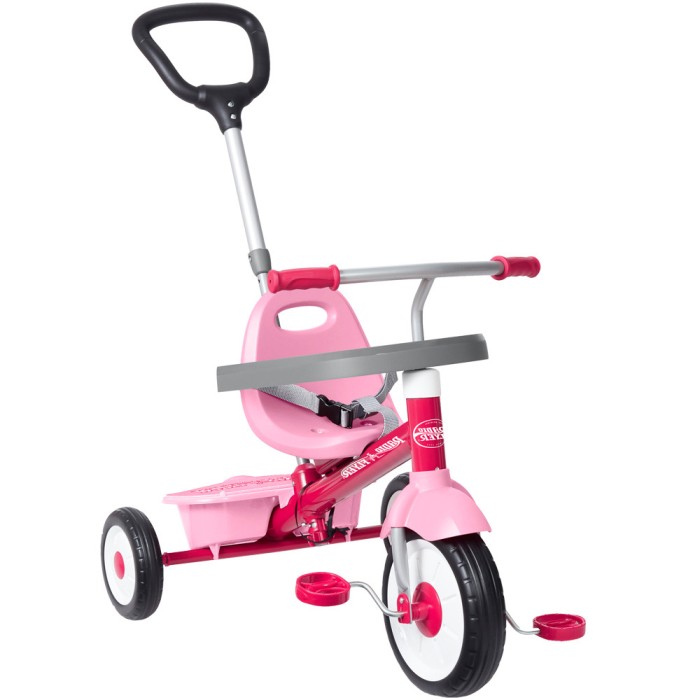 Tricicleta Radio Flyer 3-in-1 Stroll N Trike, Roz, 1.5 - 5 ani