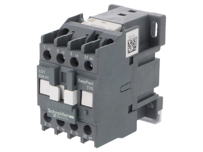 Contactor 3P NO 3A 220VAC 9A