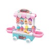 Set Joaca Magazin Inghetata si Accesorii, 7 Piese, Jucarie Fete, +3 Ani, Bucatarie, Plastic, Multicolor
