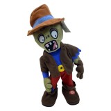 Jucarie Zombie Fermier dansator cu baterii 40cm