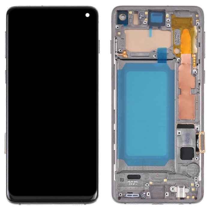 Display ecran cu Touchscreen si Rama pentru Samsung S10, G973, TFT, Negru