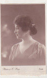 Bnk foto - Portret de femeie - E Popp Ploiesti, Romania 1900 - 1950, Sepia, Portrete