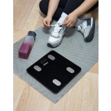 Cantar corporal Zilan ZLN8980 din sticla securizata, capacitate 3-180kg, Aplicatie OKOK, Display LED