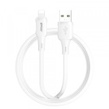 Cablu Date si Incarcare USB-A - Lightning BWOO X329L, 18W, 1m, Alb