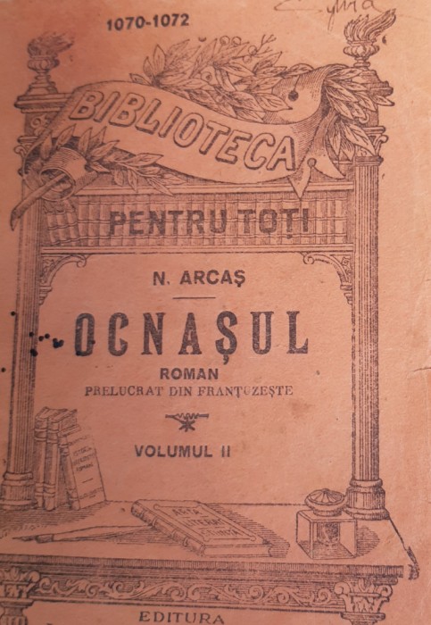 OCNASUL N ARCAS BIBLIOTECA PENTRU TOTI MINERVA NR.1070-1072