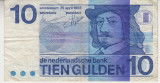 M1 - Bancnota foarte veche - Olanda - 10 gulden - 1968