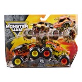 Monster jam set 2 masinute metalice max d xx si el toro loco scara 1 la 64
