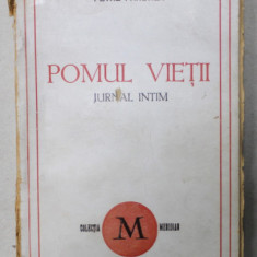 DEDICATIA LUI PETRE PANDREA PE VOLUMUL ' POMUL VIETII - JURNAL INTIM 1944 ' , ANII '40