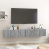 vidaXL Dulap TV suspendat gri sonoma 3 buc. 60x30x30 cm lemn prelucrat