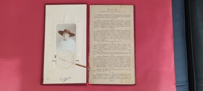 Cluj Kolozsvar Carnet student Universitatea de Drept Cluj 1920 foto