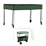 Leziter Acoperis Premium Verde Tesatura Oxford 600D pentru Buggy Plaja Pliabil 50x47x82 cm