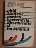 Ghid statistic pentru cercetarile din educatie si invatamint- Andrei Novak