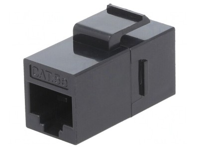 Adaptor Soclu Keystone Cat 5e PoE 8p8c Negru foto