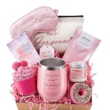 Set cadou, pentru femei, Holiday Luxury Spa, 8 piese, practic, elegant, roz
