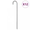 Gossi tarusi de cort, 12 buc., 41,5 cm, &Oslash;12 mm, otel galvanizat
