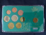 Euro set - Belgia 1999 - 2004 + 50 de centi 1998 , 9 monede, Europa