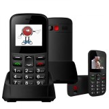 Cumpara ieftin Telefon Mobil Seniori NeoHGS, Apel SOS, Dual SIM, 2G Full Band, Anunturi Vocale, Autonomie Extinsa, Ecran 1.77&quot;, Butoane Mari si Fonturi Vizibile, Sun