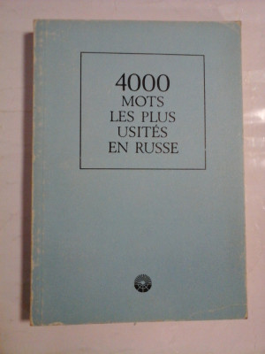 4000 MOTS LES PLUS USITES EN RUSSE Dictionnaire elementaire pour les ecoles etrangeres - Sous la redaction de N. Chanski - Moscou, 1980 foto