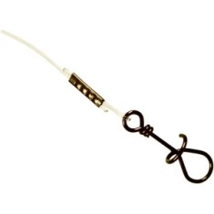 Struna Wizard Agrafa Spirala, Fluorocarbon Leader 25cm, 11kg, 2buc/plic foto