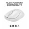 Mouse Logitech M240 SilentWS 1000 DP alb