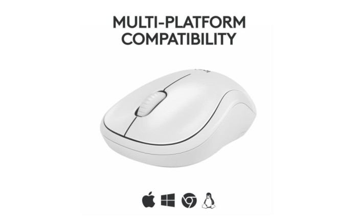 Mouse Logitech M240 SilentWS 1000 DP alb